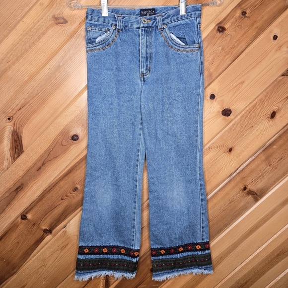 Nautica Other - Y2K Youth Girls Nautica Jeans Boho Hippie‎ Fall Size 10 Blue Jeans